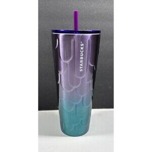 Starbucks Siren Logo TUMBLER 24oz Stainless 2023 Twilight Ombre MERMAID SCALES